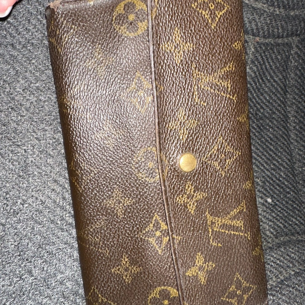 Louis Vuitton Brown and Gold Monogram Clutch